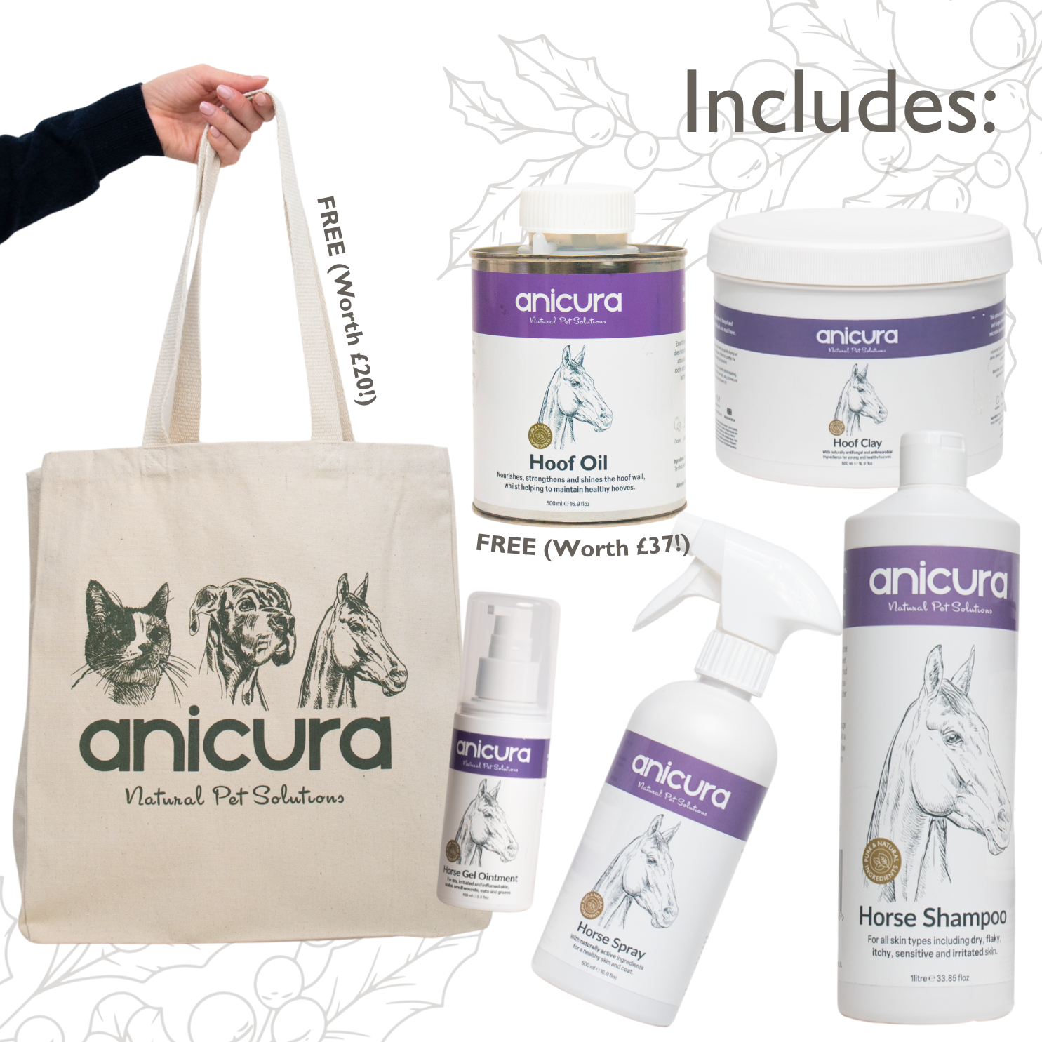 The Horse Total Care Gift - FREE Hoof Oil & Tote Bag!