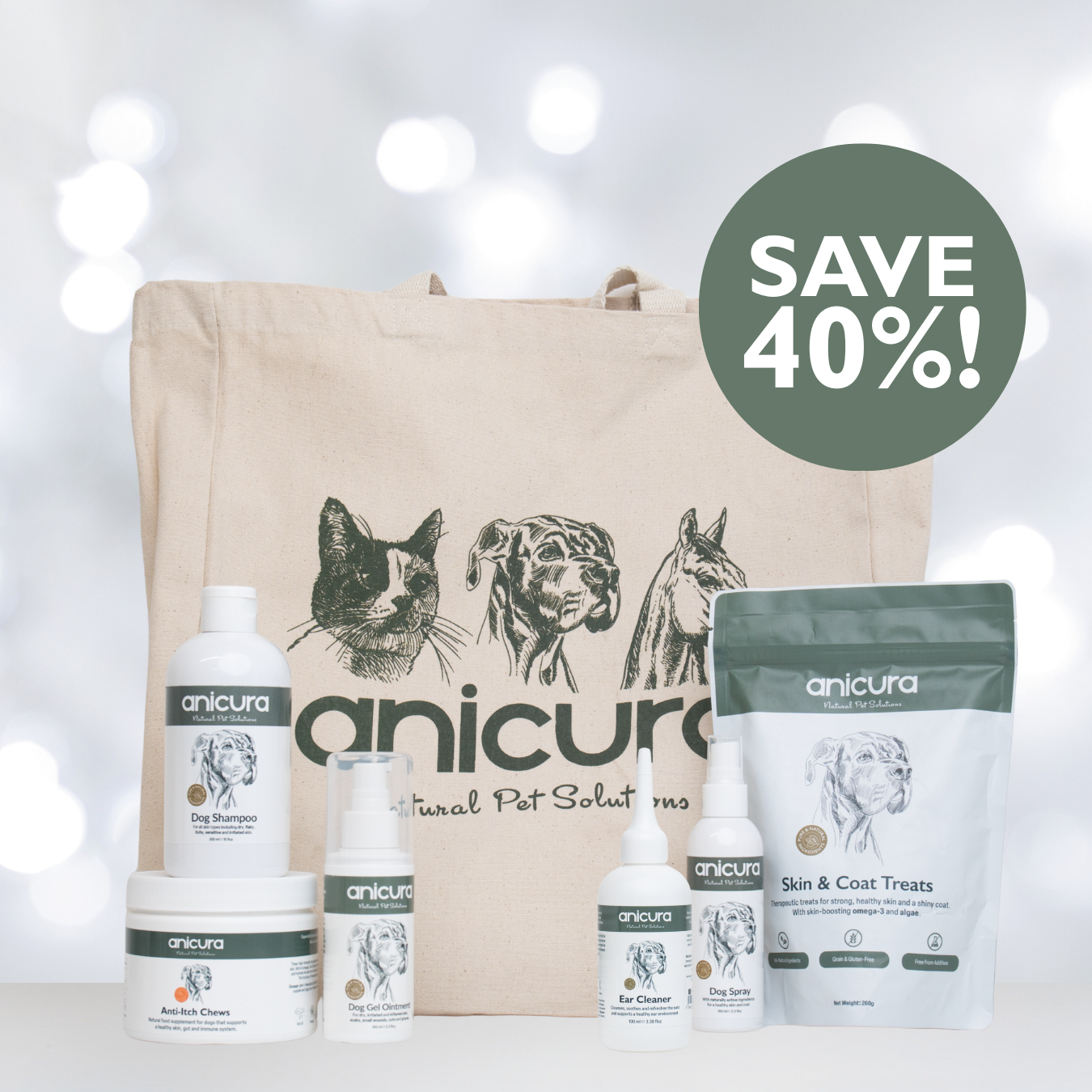 The Dog Total Care Gift - FREE Anti-Itch Chews &amp; Tote Bag!