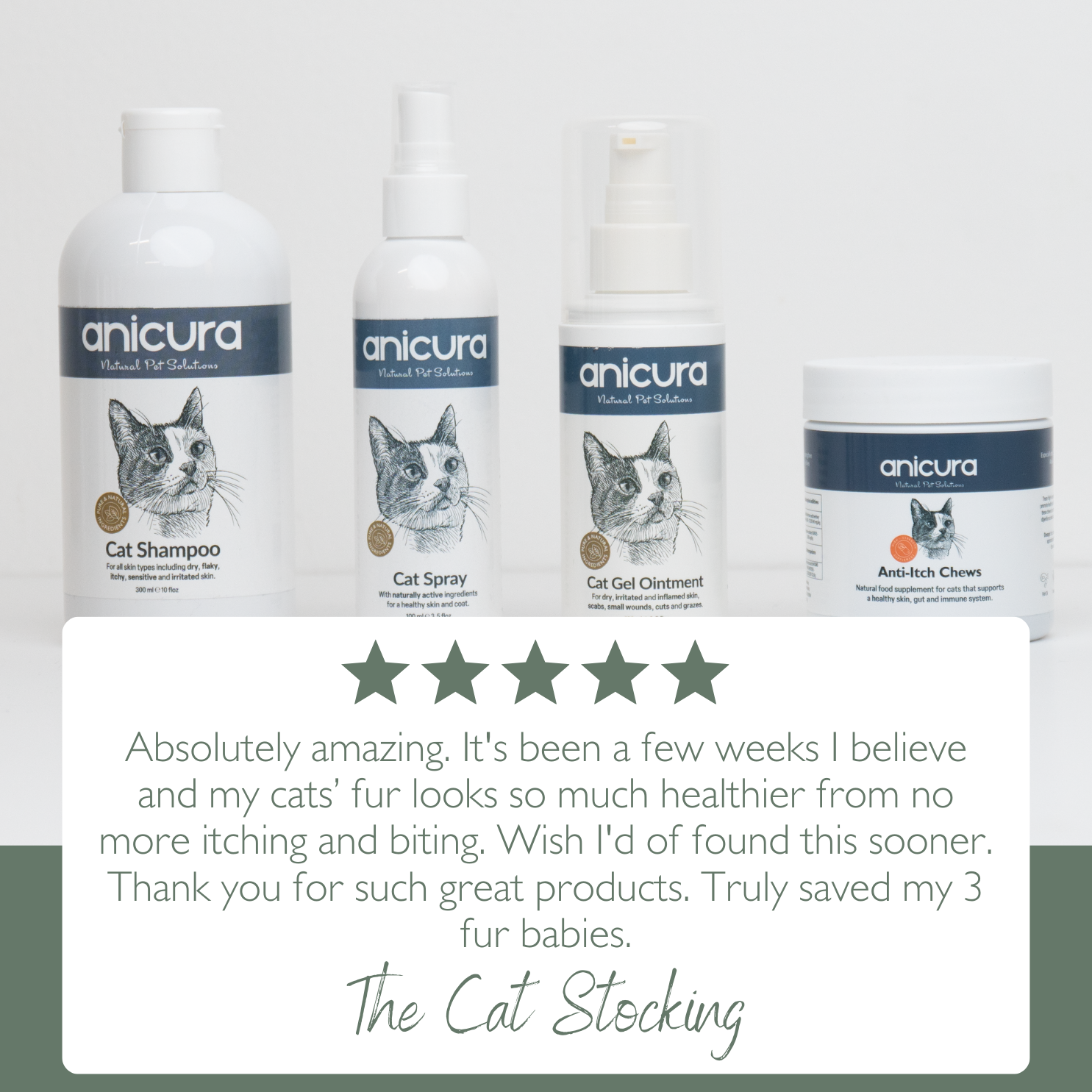 The Cat Total Care Gift - FREE Anti-Itch Chews &amp; Tote Bag!